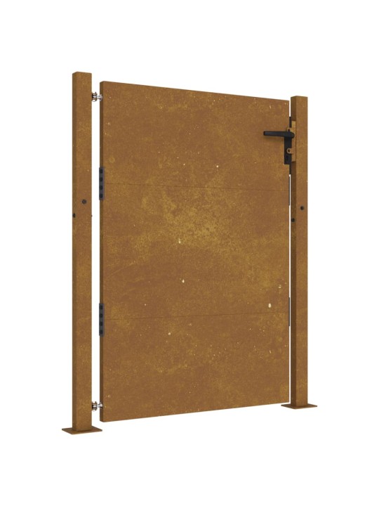 Puutarhaportti 105x130 cm corten teräs