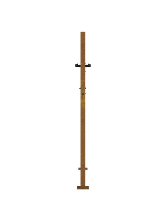 Puutarhaportti 105x130 cm corten teräs