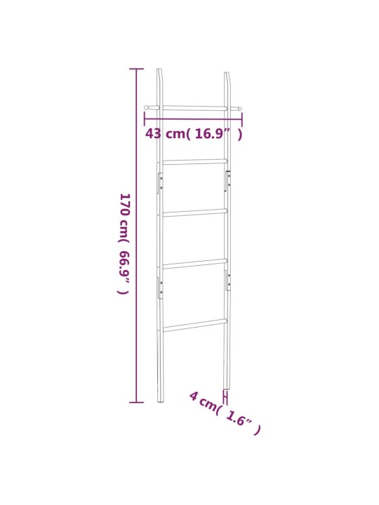 Pyyhetikkaat 170 cm täysi pähkinäpuu