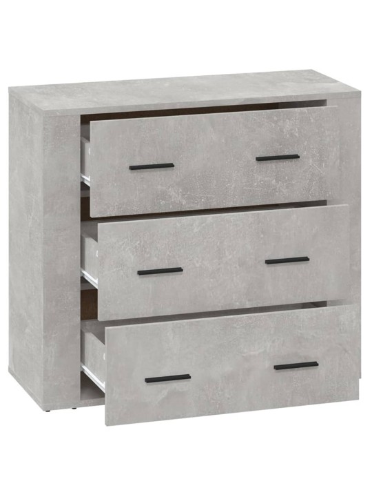 Senkki betoninharmaa 80x33x70 cm tekninen puu