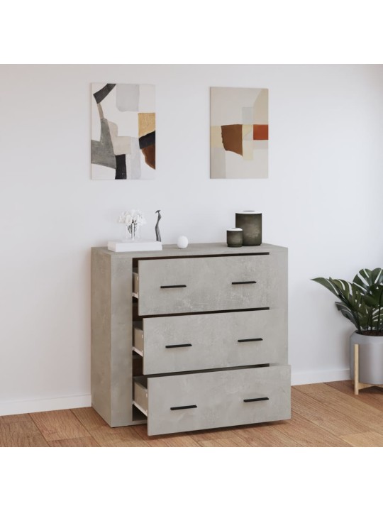 Senkki betoninharmaa 80x33x70 cm tekninen puu