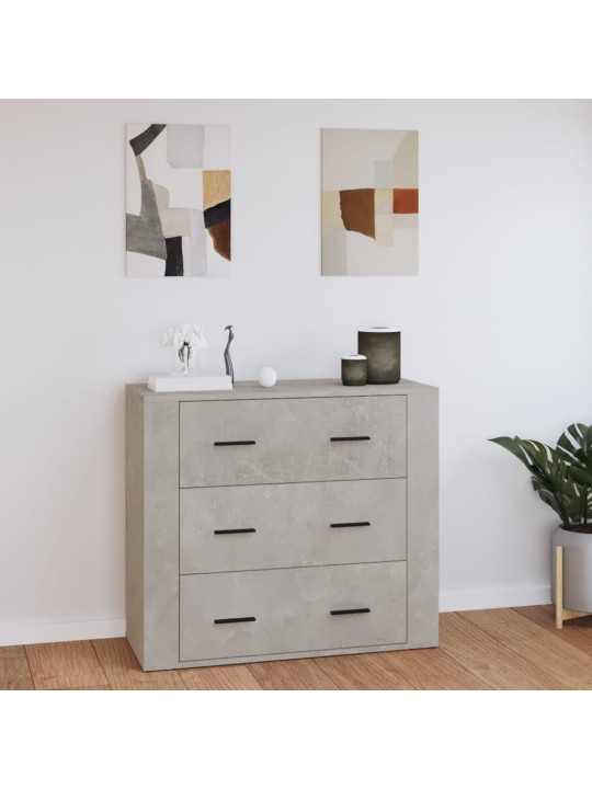 Senkki betoninharmaa 80x33x70 cm tekninen puu