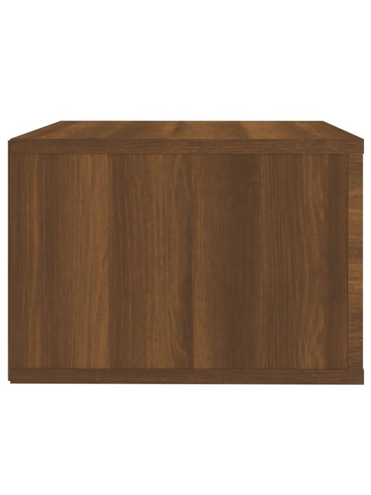 Seinäkiinnitettävä yöpöytä ruskea tammi 50x36x25 cm