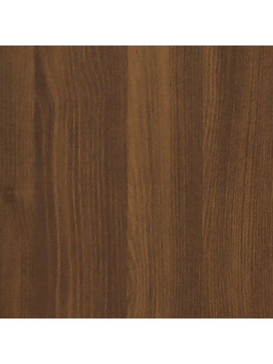 Seinäkiinnitettävä yöpöytä ruskea tammi 50x36x25 cm