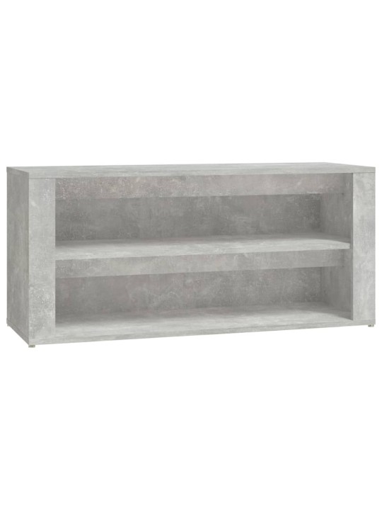 Kenkäteline betoninharmaa 100x35x45 cm tekninen puu