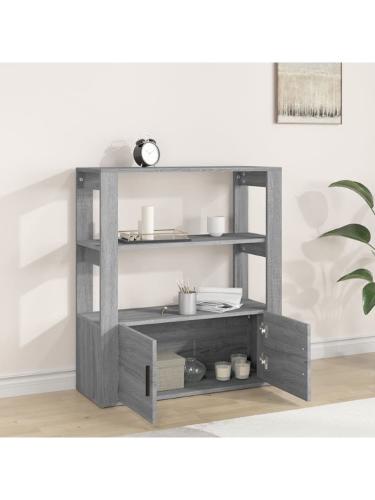 Senkki harmaa sonoma 80x30x90 cm tekninen puu