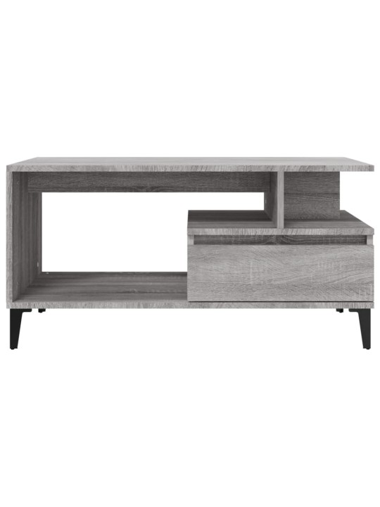 Sohvapöytä harmaa sonoma 90x49x45 cm tekninen puu