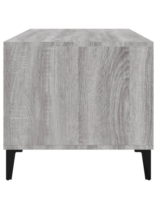 Sohvapöytä harmaa sonoma 90x49x45 cm tekninen puu