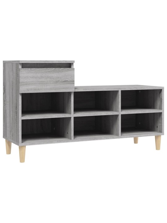 Kenkäkaappi harmaa sonoma 102x36x60 cm tekninen puu