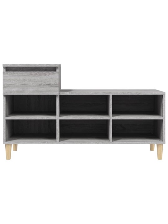 Kenkäkaappi harmaa sonoma 102x36x60 cm tekninen puu
