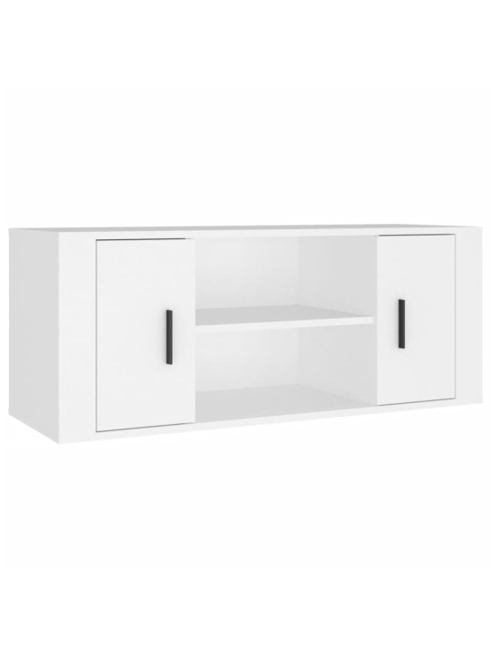 Tv-taso valkoinen 100x35x40 cm tekninen puu