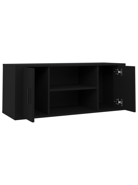 Tv-taso musta 100x35x40 cm tekninen puu