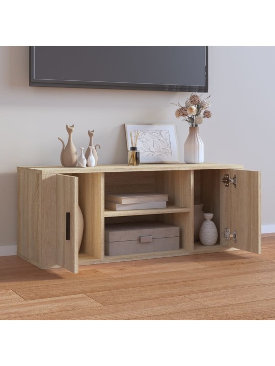 Tv-taso sonoma-tammi 100x35x40 cm tekninen puu