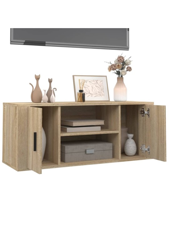 Tv-taso sonoma-tammi 100x35x40 cm tekninen puu