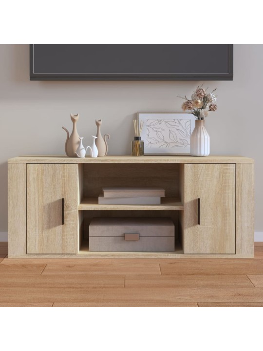 Tv-taso sonoma-tammi 100x35x40 cm tekninen puu