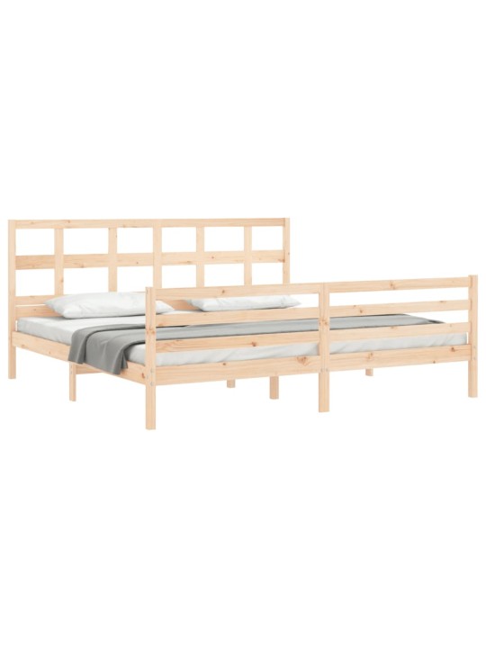 Sängynrunko päädyllä Super King Size täysi puu
