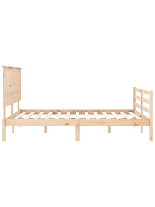 Sängynrunko päädyllä King Size täysi puu