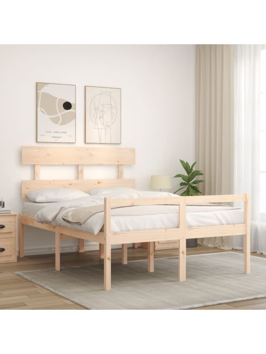Vanhusten sänky päädyllä small double täysi puu