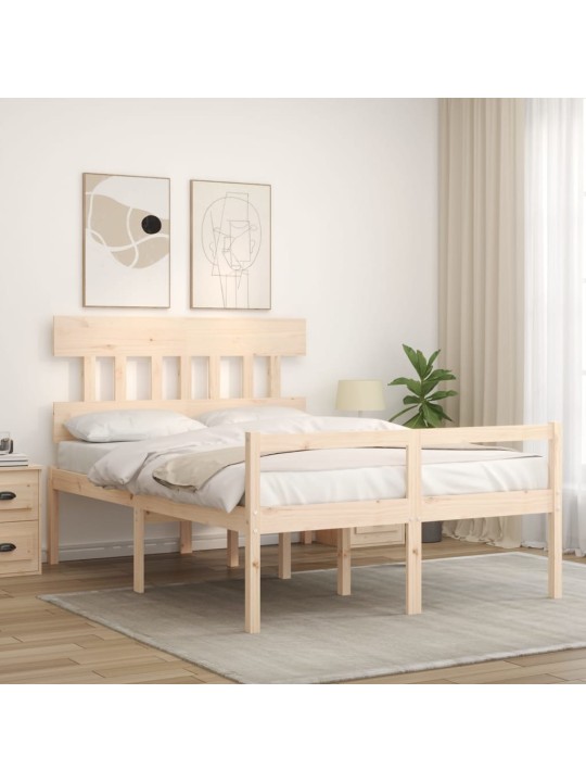 Vanhusten sänky päädyllä small double täysi puu
