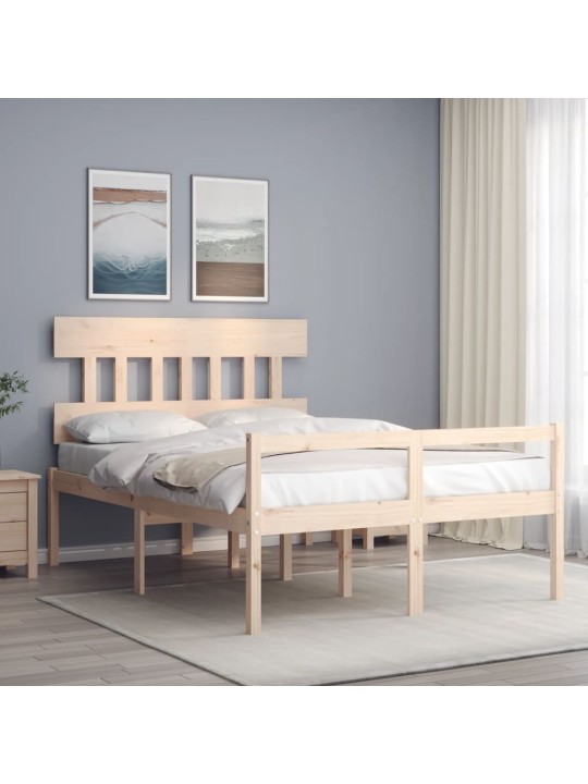Vanhusten sänky päädyllä small double täysi puu