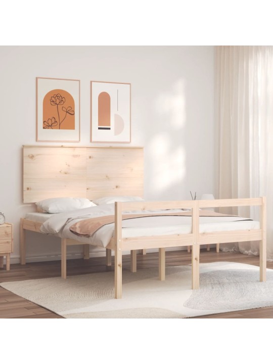 Vanhusten sänky päädyllä small double täysi puu