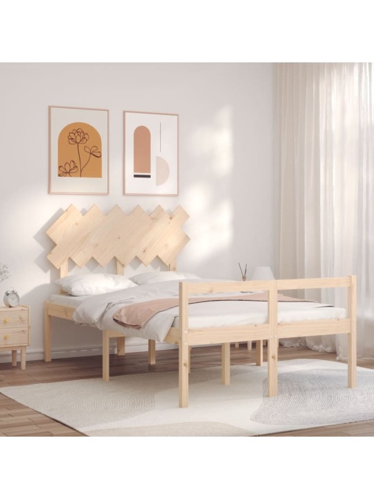 Vanhusten sänky päädyllä small double täysi puu