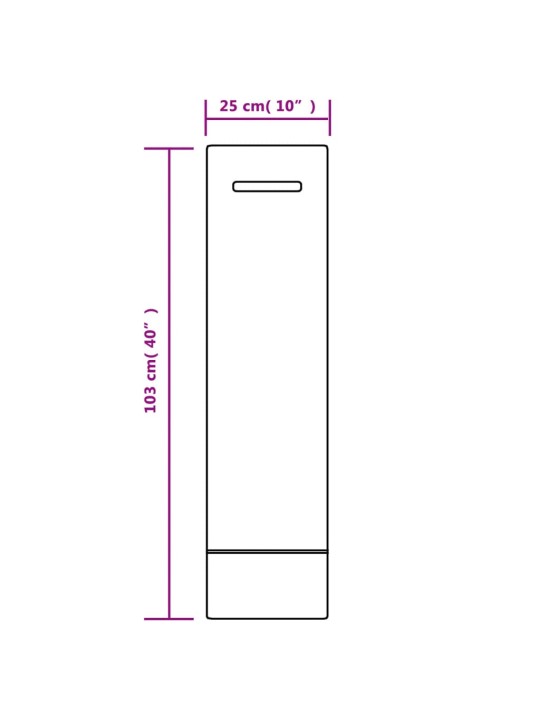 Hiekkasäkit 10 kpl tummanvihreä 103x25 cm HDPE