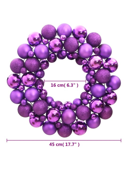 Jouluseppele violetti 45 cm polystyreeni