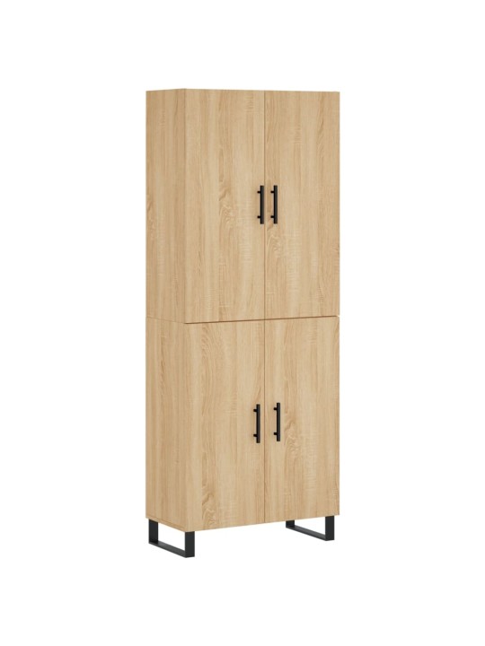 Kaappi sonoma tammi 69,5x34x180 cm tekninen puu