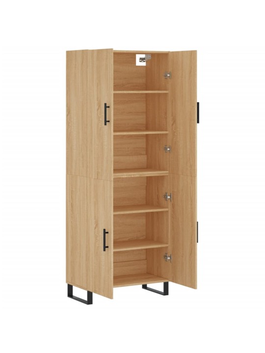 Kaappi sonoma tammi 69,5x34x180 cm tekninen puu