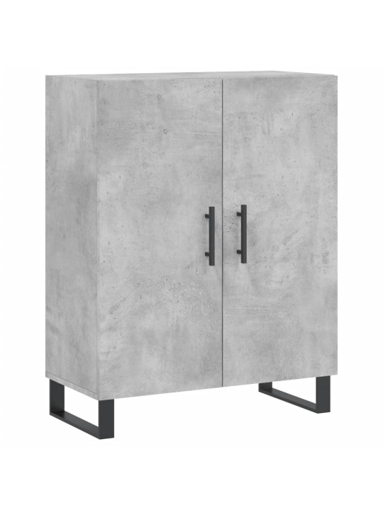 Kaappi betoninharmaa 69,5x34x180 cm tekninen puu