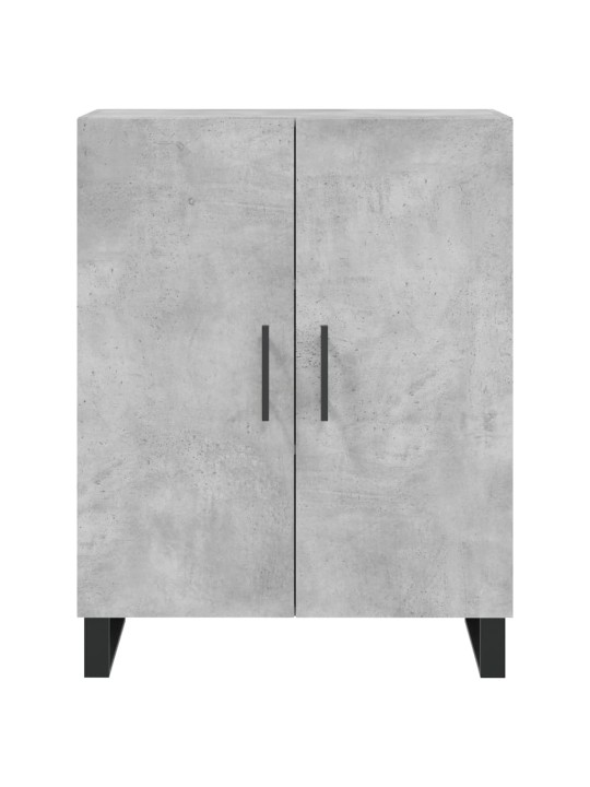 Kaappi betoninharmaa 69,5x34x180 cm tekninen puu