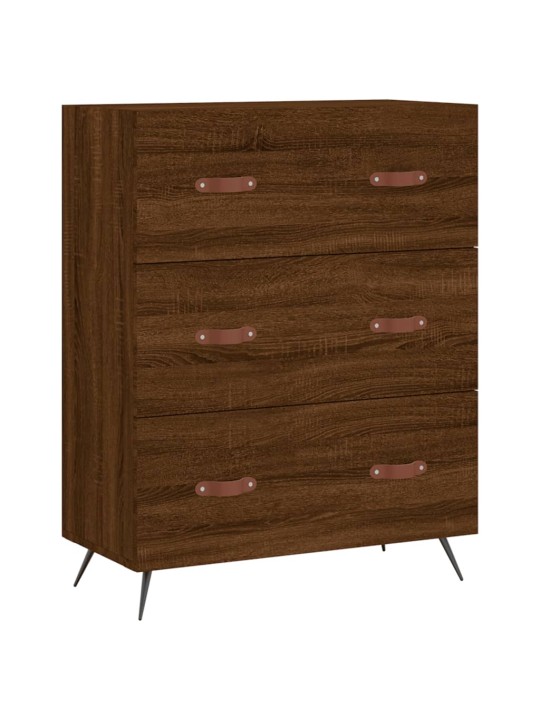 Kaappi ruskea tammi 69,5x34x180 cm tekninen puu