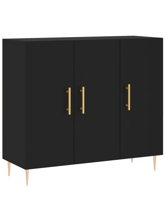 Senkki musta 90x34x80 cm tekninen puu