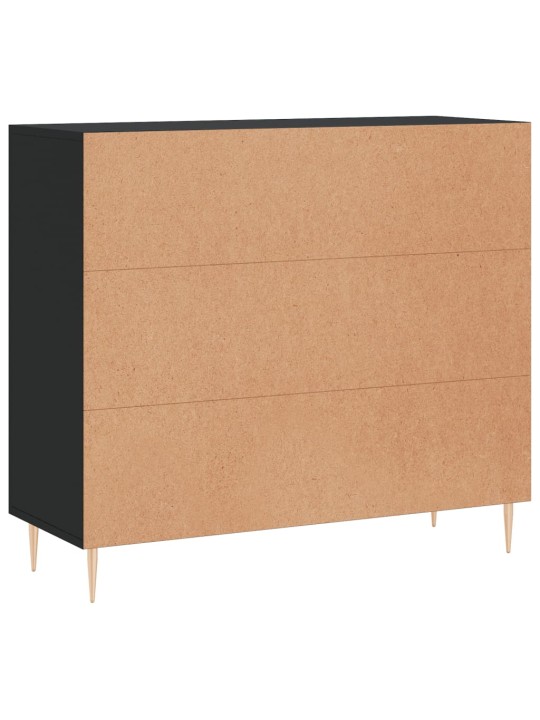 Senkki musta 90x34x80 cm tekninen puu