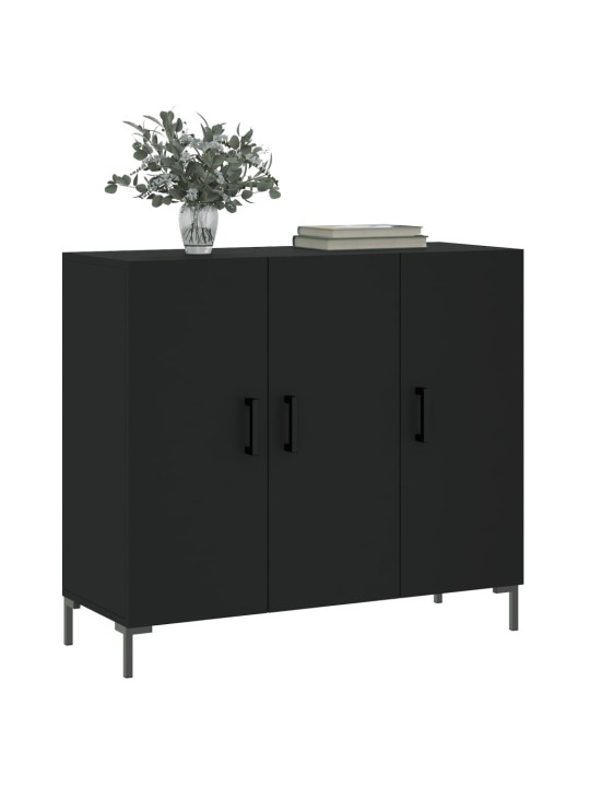 Senkki musta 90x34x80 cm tekninen puu
