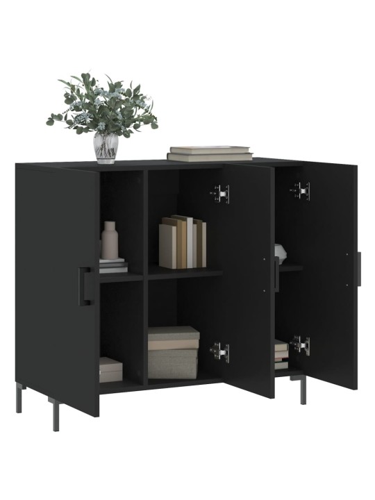 Senkki musta 90x34x80 cm tekninen puu