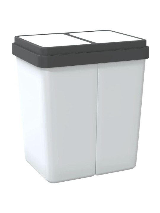Tuplaroskakori valkoinen 2x25 l