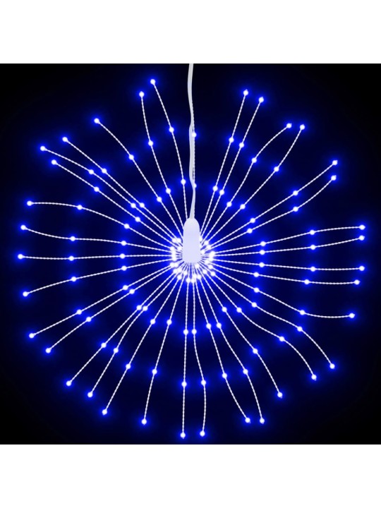 Starburst jouluvalot 140 LED-valoa 4 kpl sininen 17 cm