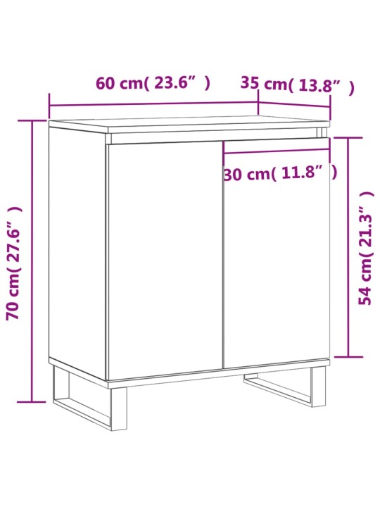 Senkki Sonoma tammi 60x35x70 cm tekninen puu