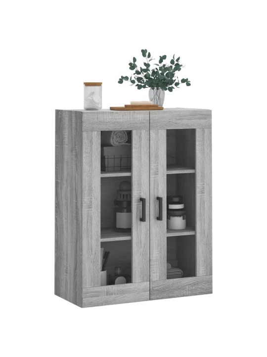 Seinäkiinnitettävä kaappi harmaa sonoma 69,5x34x90 cm