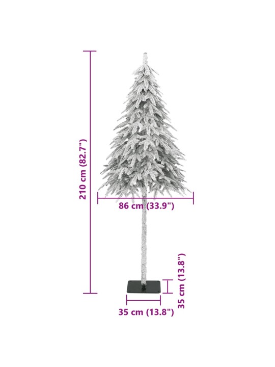 Tekojoulukuusi lumihuurteella 210 cm