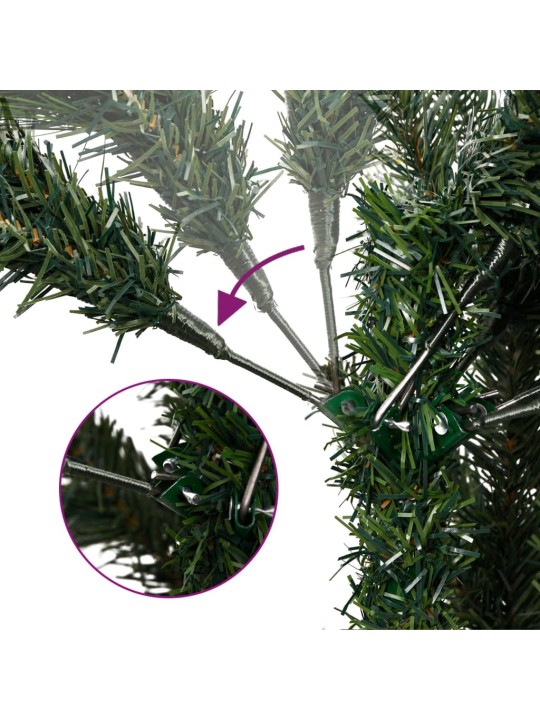 Tekojoulukuusi saranoilla ja jalustalla vihreä 300 cm