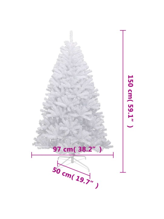 Tekojoulukuusi saranoilla ja lumihuurteella 150 cm