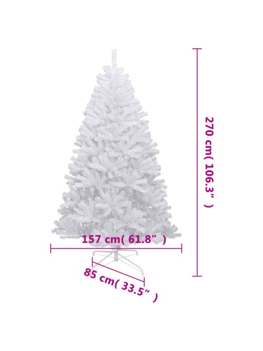 Tekojoulukuusi saranoilla ja lumihuurteella 270 cm