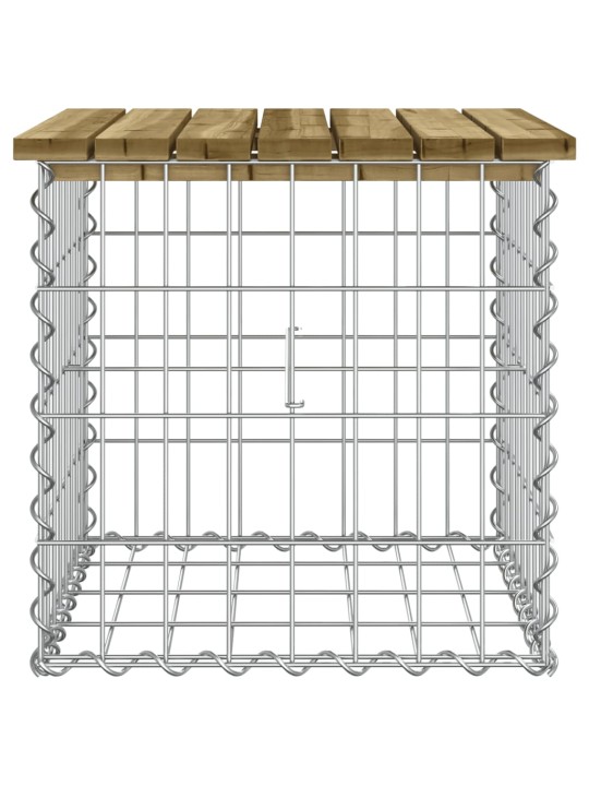 Puutarhapenkki kivikori tyyli 43x44x42 cm kyllästetty mänty