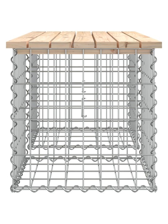 Puutarhapenkki kivikori tyyli 103x44x42 cm täysi mänty