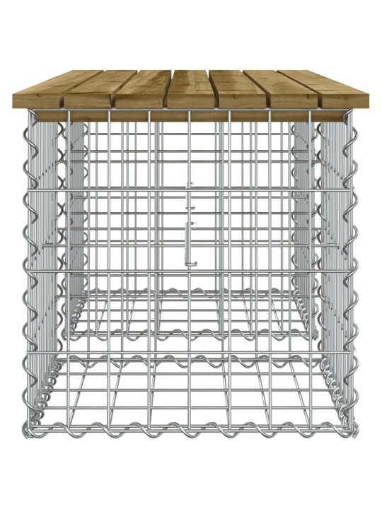 Puutarhapenkki kivikori tyyli 103x44x42 cm kyllästetty mänty