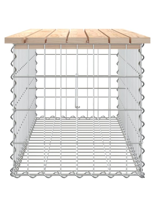 Puutarhapenkki kivikori tyyli 103x44x42 cm täysi mänty