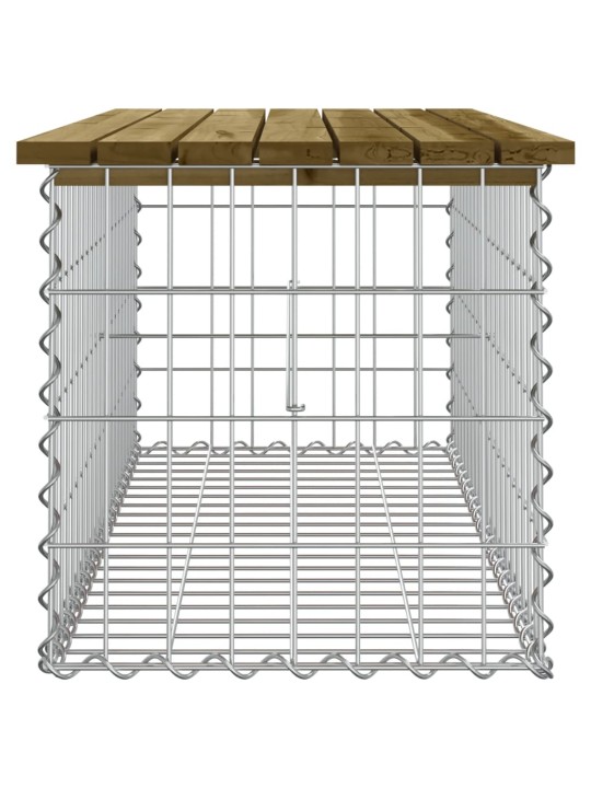 Puutarhapenkki kivikori tyyli 103x44x42 cm kyllästetty mänty